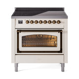 ILVE Nostalgie II Noblesse 36″ Induction Freestanding Range with Triple Glass Door UNI366NMP