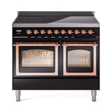ILVE Nostalgie II Noblesse 40″ Induction Freestanding Range with Triple Glass Door - UNDI406NMP