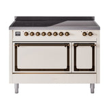 ILVE Nostalgie II Noblesse 48″ Induction Freestanding Range with Solid Door UNI486QNMP
