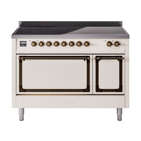 ILVE Nostalgie II Noblesse 48″ Induction Freestanding Range with Solid Door UNI486QNMP