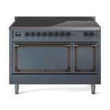 ILVE Nostalgie II Noblesse 48″ Induction Freestanding Range with Solid Door - UNI486QNMP
