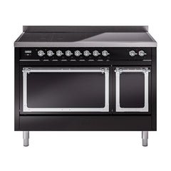 ILVE Nostalgie II Noblesse 48″ Induction Freestanding Range with Solid Door UNI486QNMP