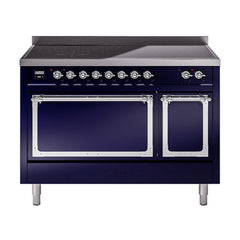 ILVE Nostalgie II Noblesse 48″ Induction Freestanding Range with Solid Door UNI486QNMP