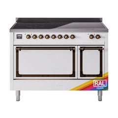 ILVE Nostalgie II Noblesse 48″ Induction Freestanding Range with Solid Door UNI486QNMP