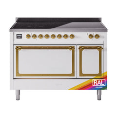ILVE Nostalgie II Noblesse 48″ Induction Freestanding Range with Solid Door UNI486QNMP