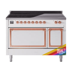 ILVE Nostalgie II Noblesse 48″ Induction Freestanding Range with Solid Door UNI486QNMP