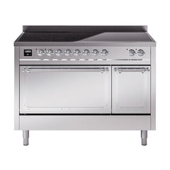 ILVE Nostalgie II Noblesse 48″ Induction Freestanding Range with Solid Door UNI486QNMP