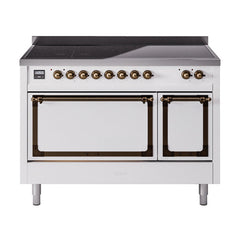 ILVE Nostalgie II Noblesse 48″ Induction Freestanding Range with Solid Door UNI486QNMP