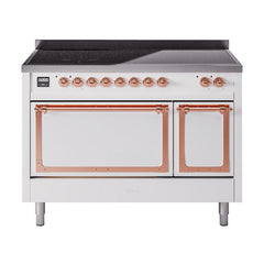ILVE Nostalgie II Noblesse 48″ Induction Freestanding Range with Solid Door UNI486QNMP