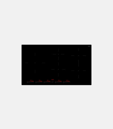 ILVE Professional Plus 36" Induction Hob Black Cooktop with Induction in Glossy Black with knobs UHCI36TCRPBK
