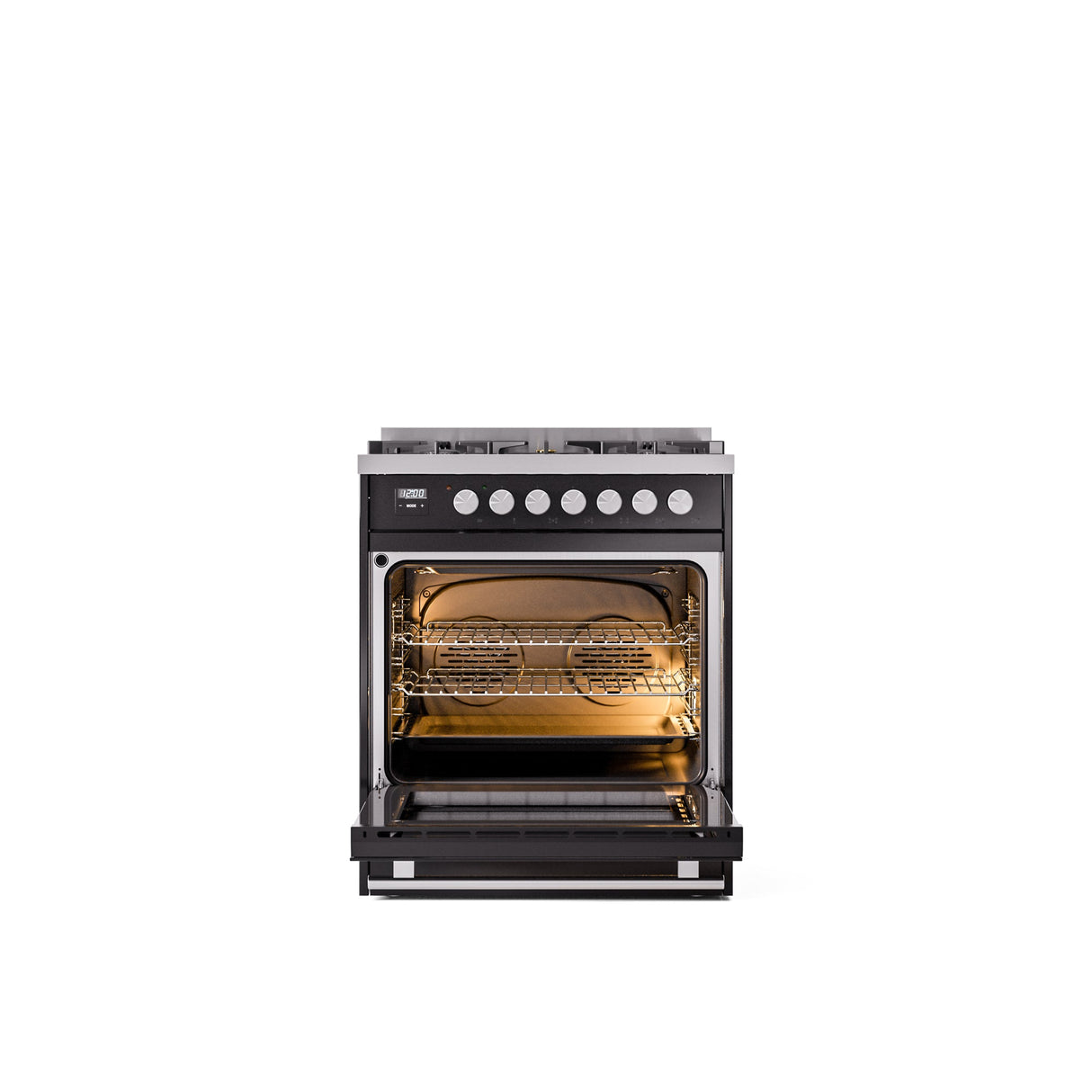 ILVE Professional Plus II 30Inch Freestanding Dual Fuel Range with 5 Sealed Burner - UP30WMP