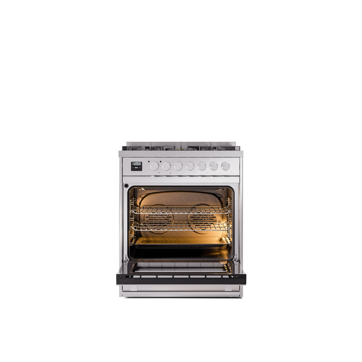 ILVE Professional Plus II 30Inch Freestanding Dual Fuel Range with 5 Sealed Burner - UP30WMP