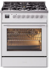 ILVE Professional Plus II 30Inch Freestanding Dual Fuel Range with 5 Sealed Burner - UP30WMP