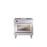 ILVE Professional Plus II 36Inch Freestanding Dual Fuel Range with 6 Sealed Burner - UP36FWMP