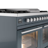 ILVE Professional Plus II 40Inch Freestanding Dual Fuel Range with 6 Sealed Burner UPD40FWMP
