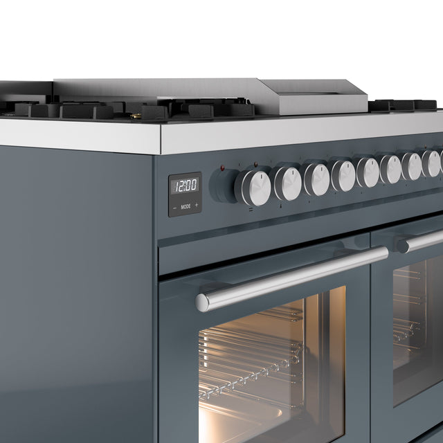 ILVE Professional Plus II 40Inch Freestanding Dual Fuel Range with 6 Sealed Burner UPD40FWMP