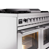 ILVE Professional Plus II 40Inch Freestanding Dual Fuel Range with 6 Sealed Burner - UPD40FWMP