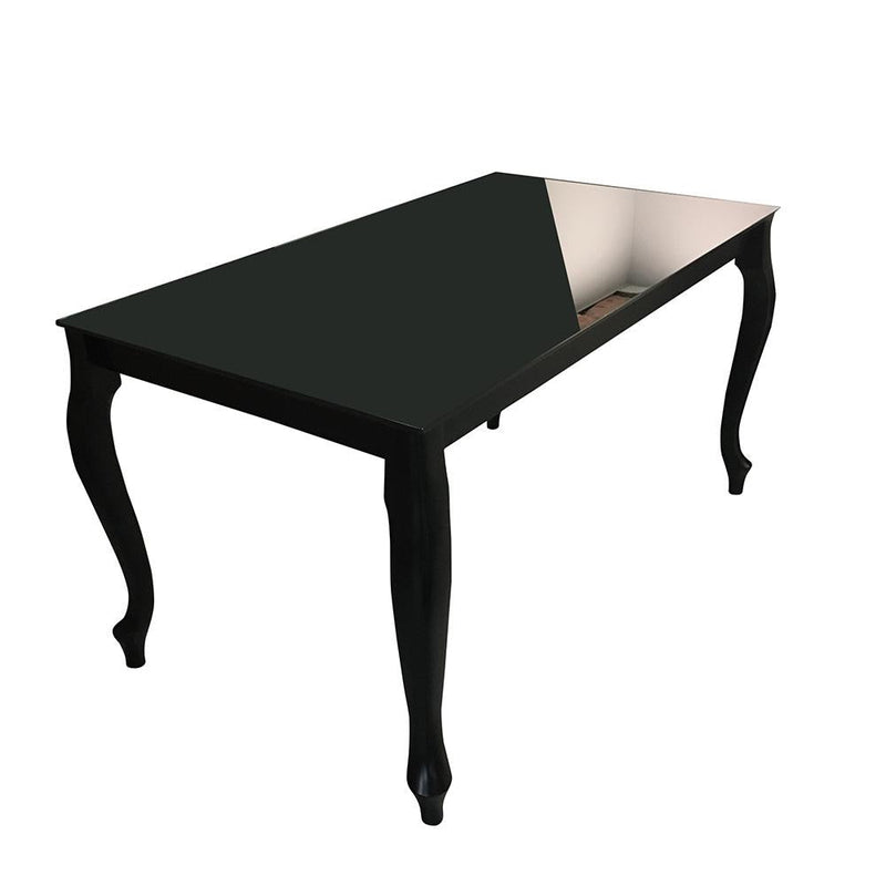 Maxima House Glass Top Dining Table RETRO with Extension