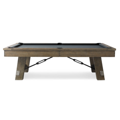 Plank & Hide Isaac Wood Pool Table with Free Accessory Kit