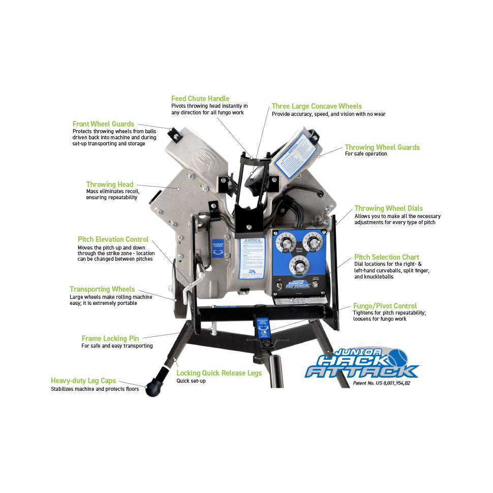 Sports Attack Junior Hack Attack Baseball Pitching Machine