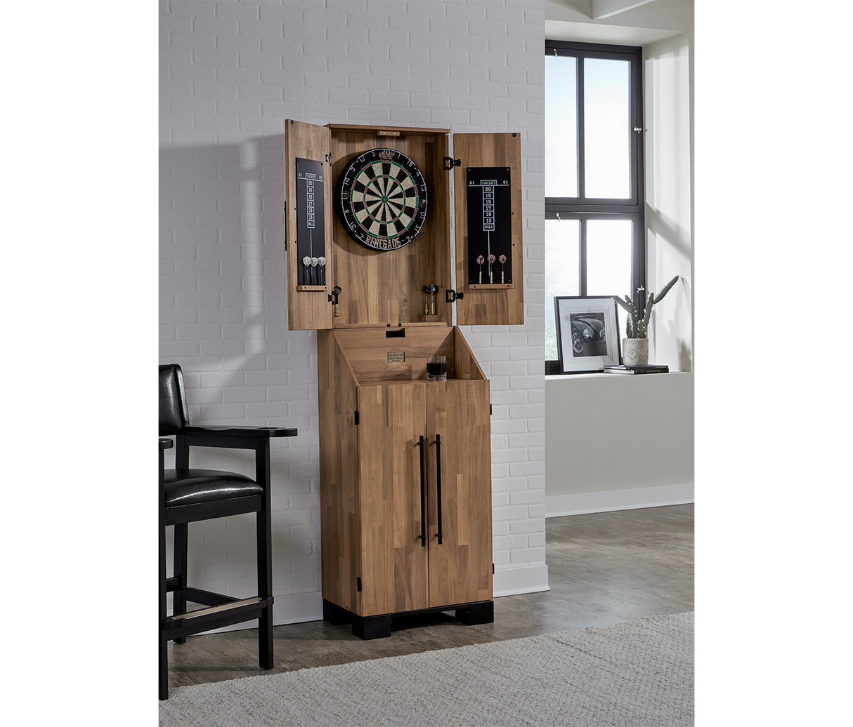 American Heritage Billiards Knoxville Standup Dartboard (Acacia)