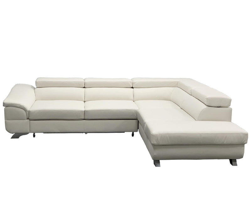 Maxima House LAGOS Leather Sectional Sleeper Sofa