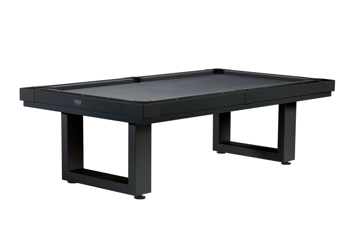 American Heritage Billiards Lanai 8' Outdoor Pool Table (Obsidian Black)