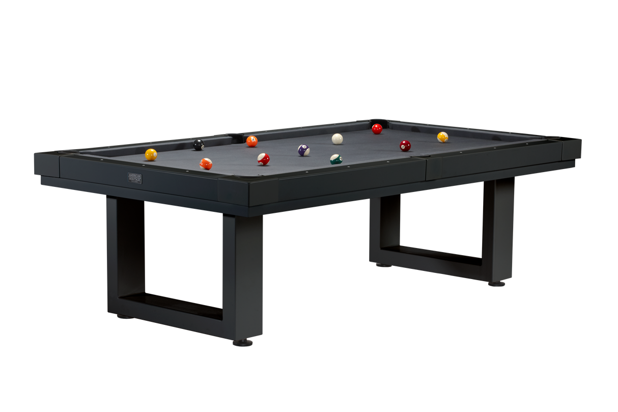American Heritage Billiards Lanai 8' Outdoor Pool Table (Obsidian Black)