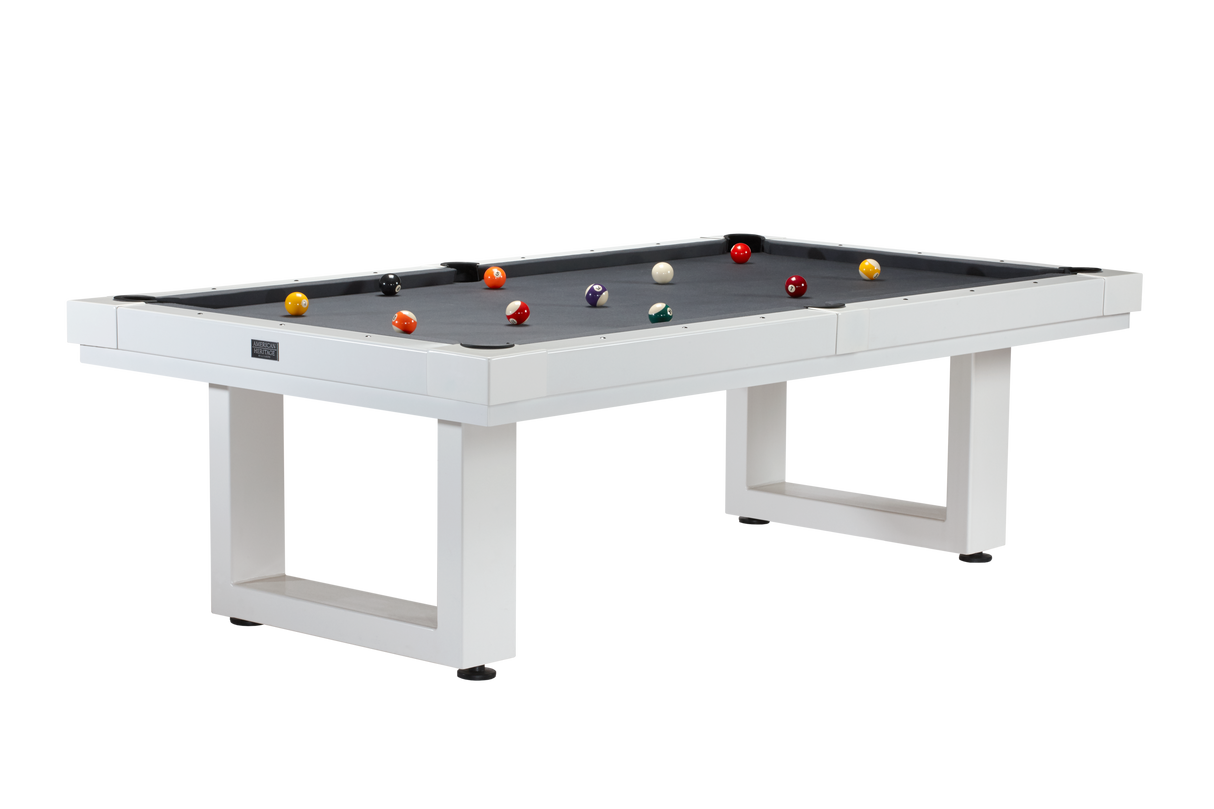American Heritage Billiards Lanai 8' Outdoor Pool Table (Pearl White)