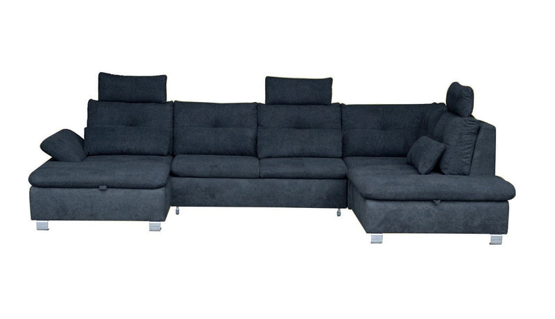 Maxima House Sectional Sleeper Sofa MADEIRA U-Shape with storage