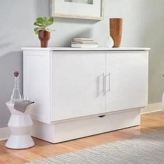 Arason Creden-ZzZ Madrid Murphy Full/Queen Cabinet Bed Brushed White