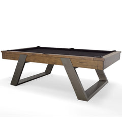 Plank & Hide Modesto Wood Pool Table (Size 8') 87004-SMK with Free Accessory Kit