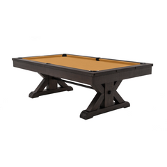 Plank & Hide Otis Wood Pool Table with Free Accessory Kit