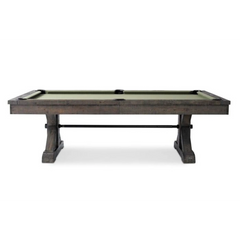 Plank & Hide Otis Wood Pool Table with Free Accessory Kit