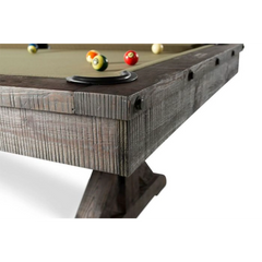 Plank & Hide Otis Wood Pool Table with Free Accessory Kit