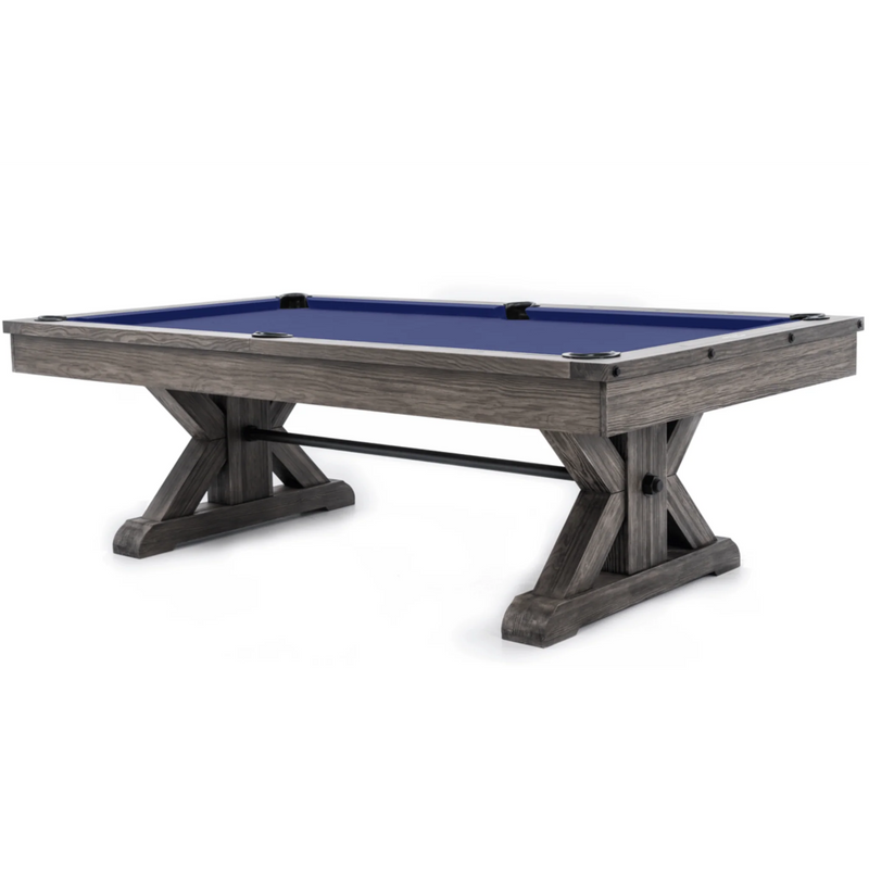 Plank & Hide Otis Wood Pool Table with Free Accessory Kit