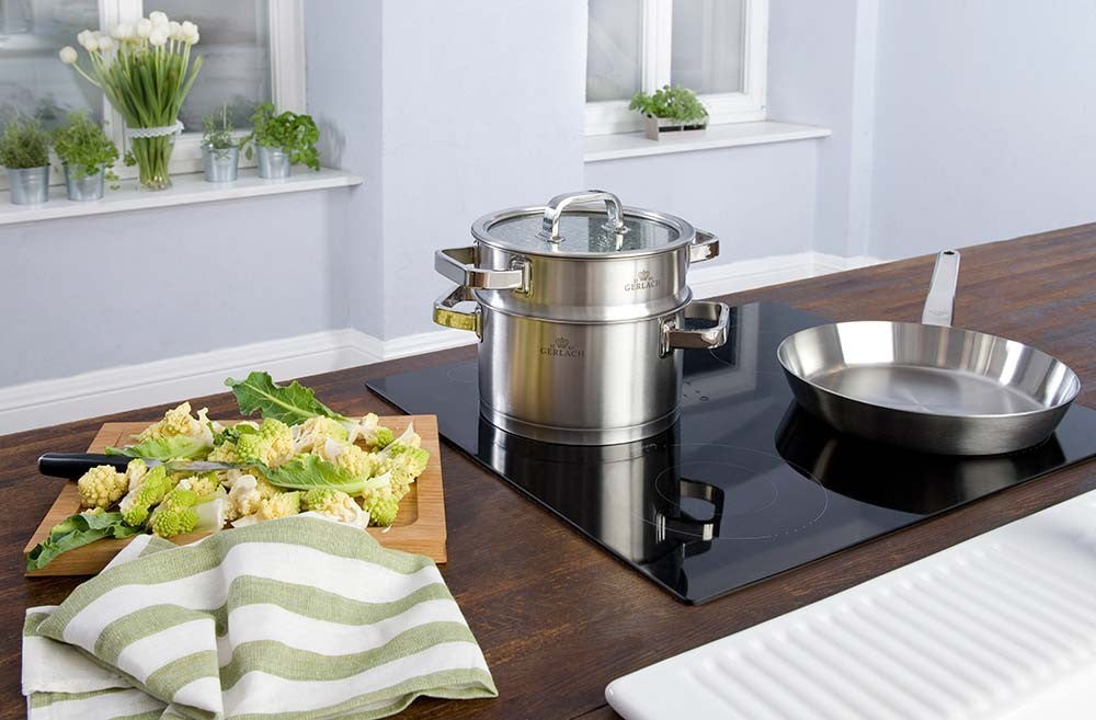 Maxima House PRESTIGE Stainless Steel Frying Pan With Lid 11"