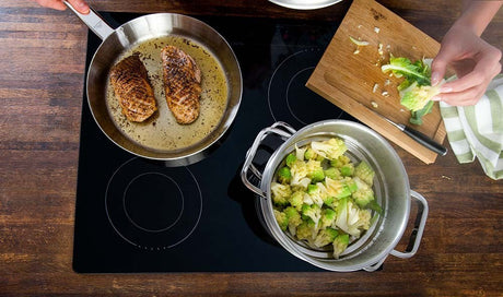 Maxima House PRESTIGE Stainless Steel Frying Pan With Lid 9.4"