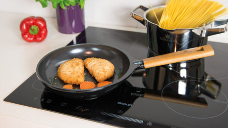 Maxima House NATUR Non-Stick Frying Pan With Lid 9.4"