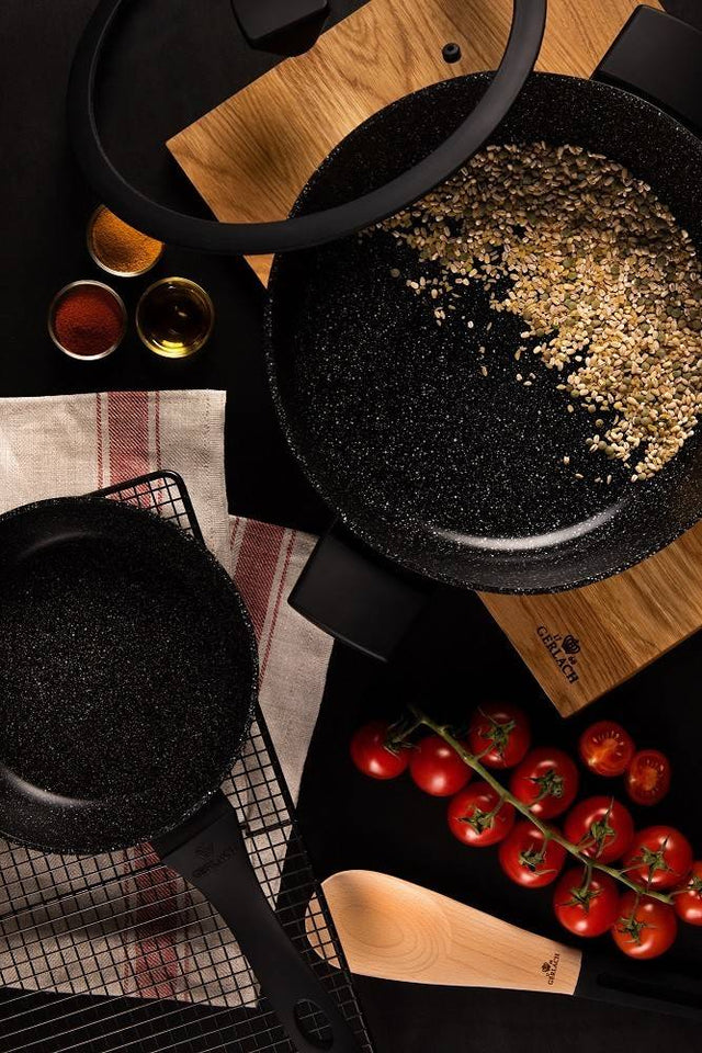 Maxima House GRANITEX Frying Pan with Lid 7.9"