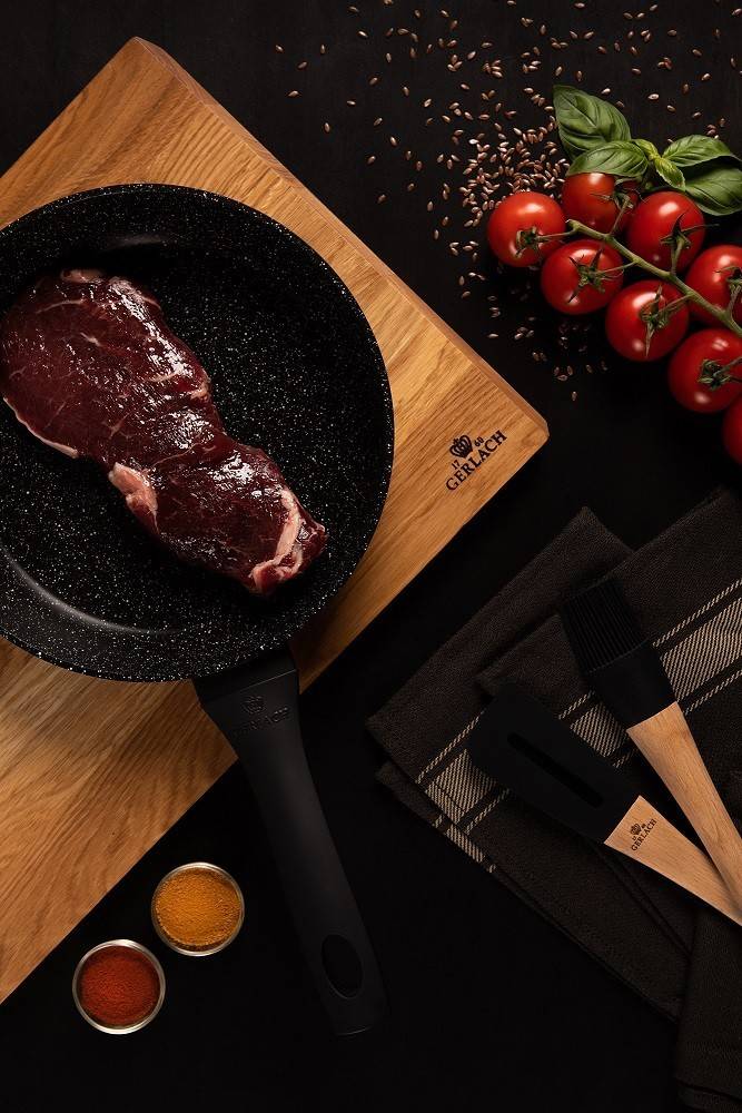 Maxima House GRANITEX Frying Pan with Lid 9.4"
