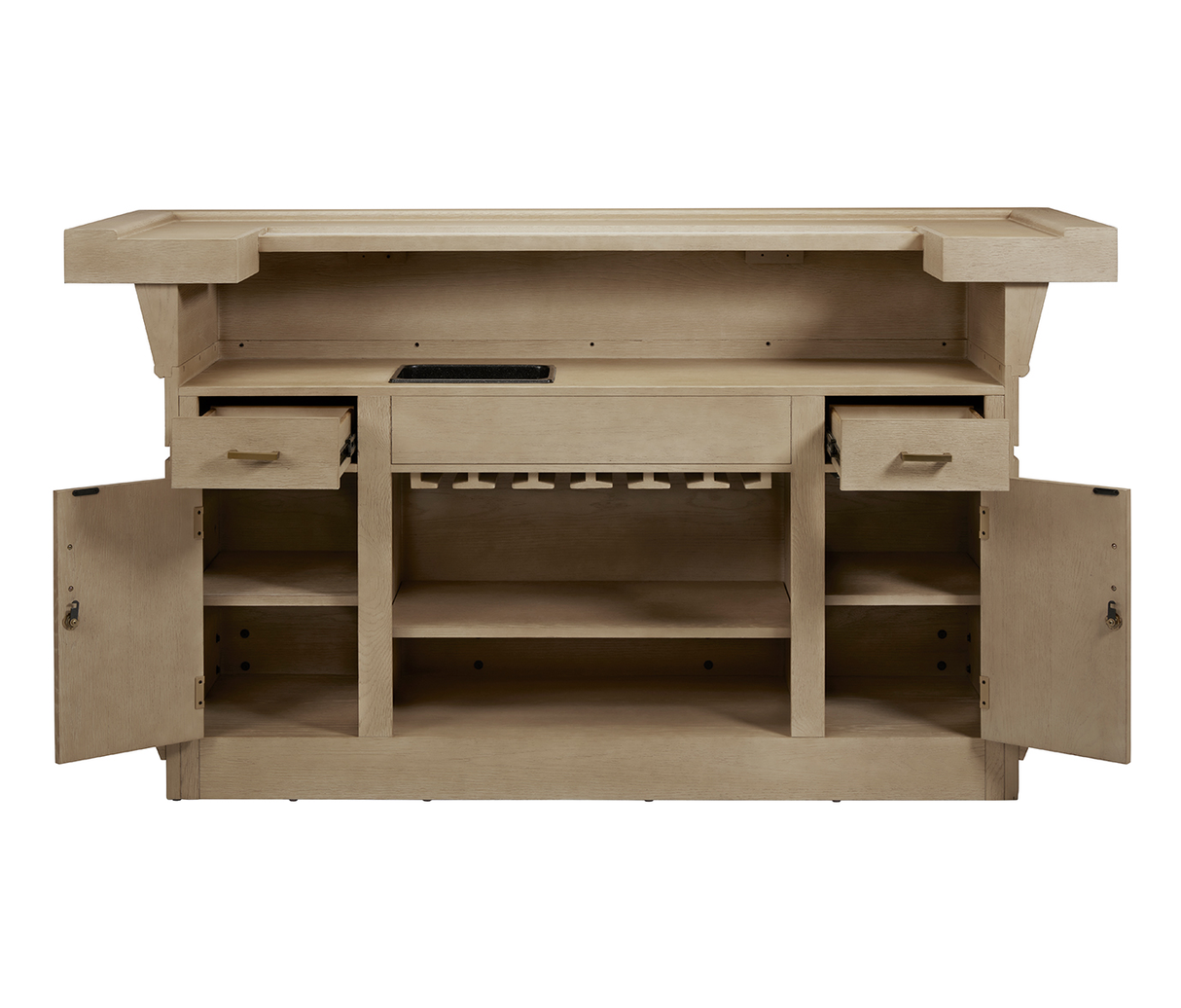 American Heritage Billiards Port Royal Home Bar (White Oak)
