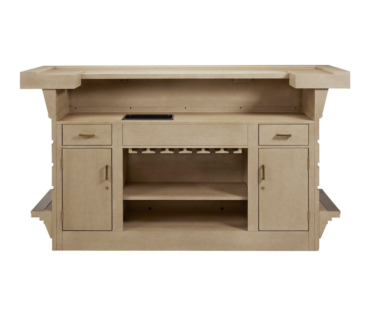 American Heritage Billiards Port Royal Home Bar (White Oak)