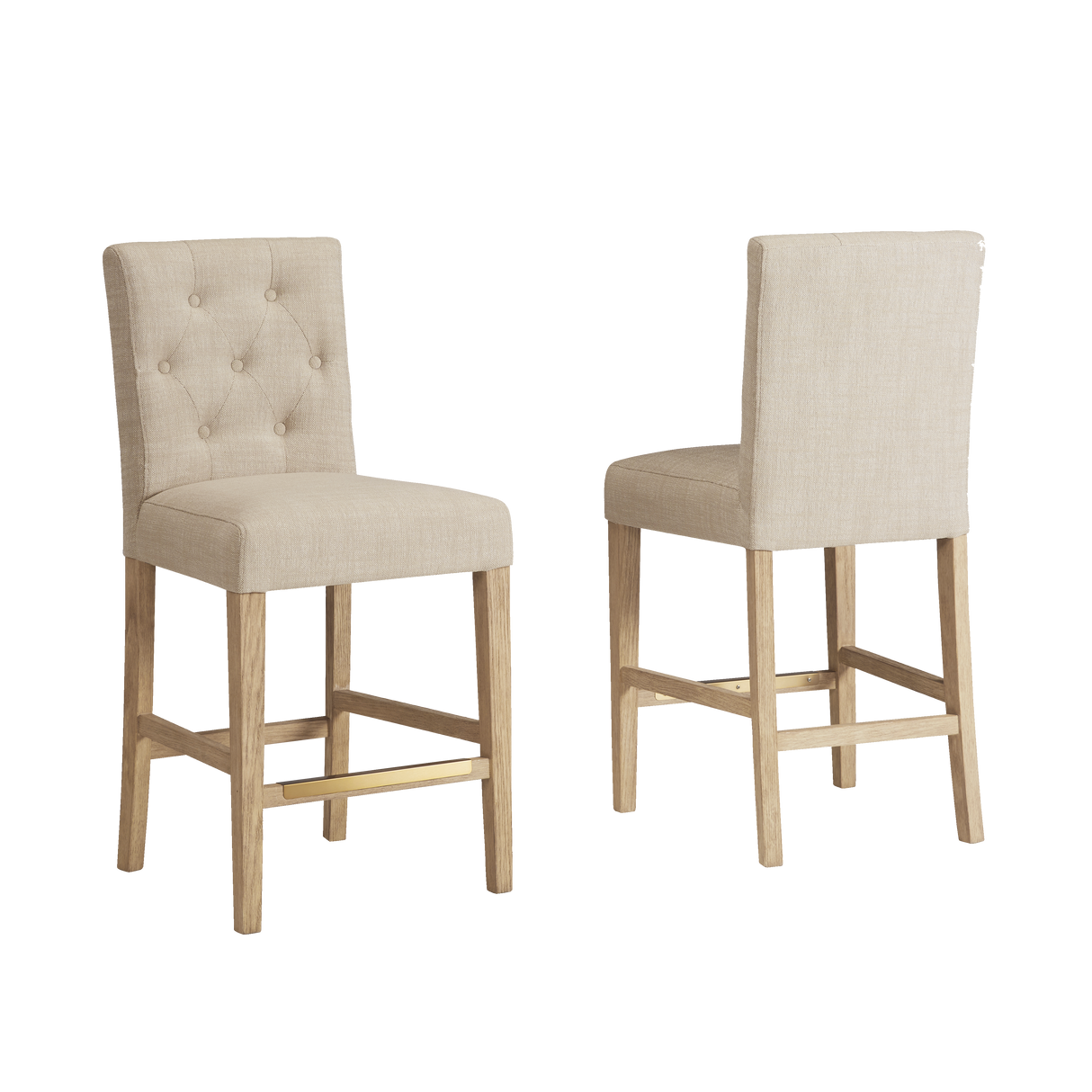 American Heritage Billiards Port Royal Counter Height Stool (White Oak)