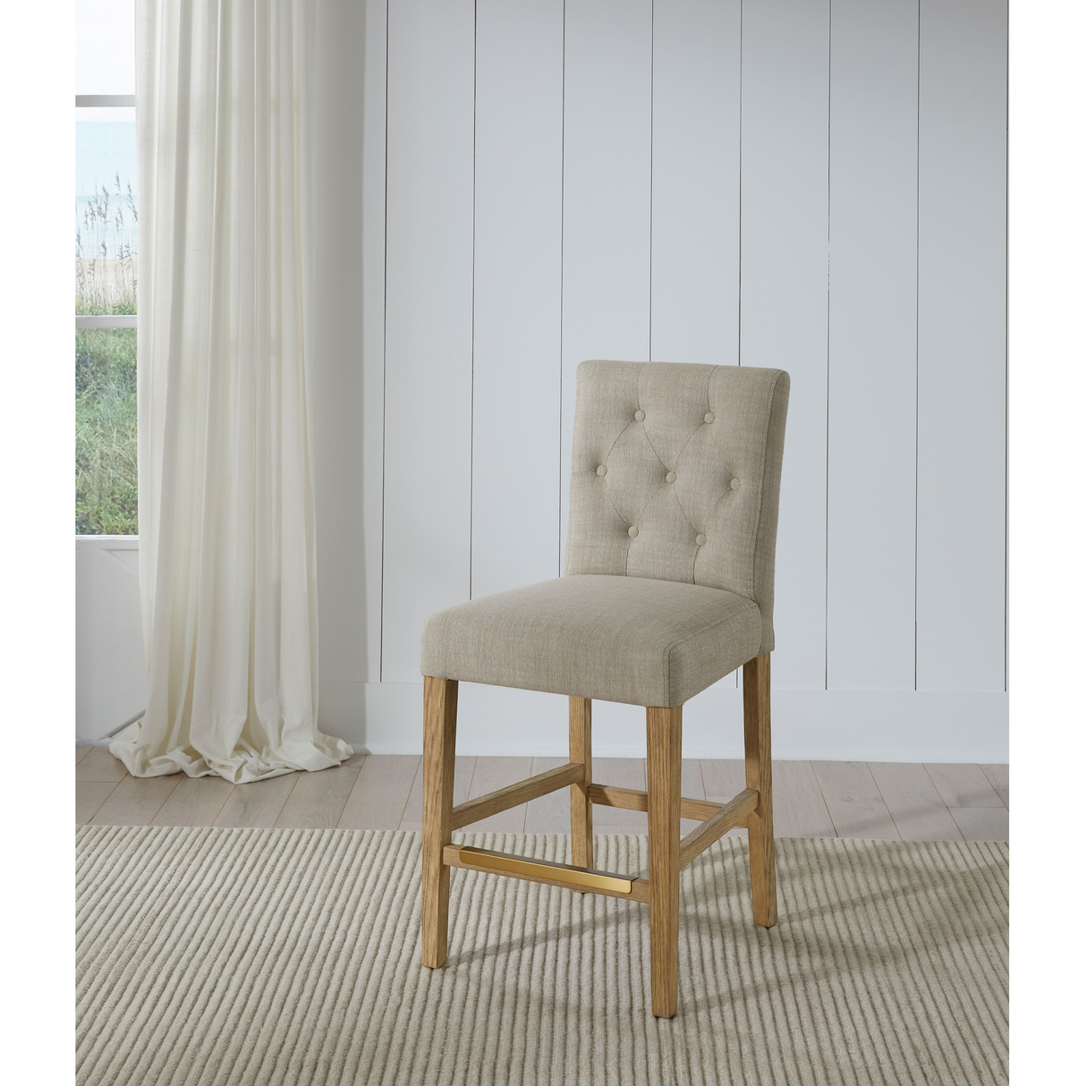American Heritage Billiards Port Royal Counter Height Stool (White Oak)