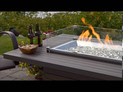 Outdoor GreatRoom Brooks Rectangular Gas Fire Pit Table