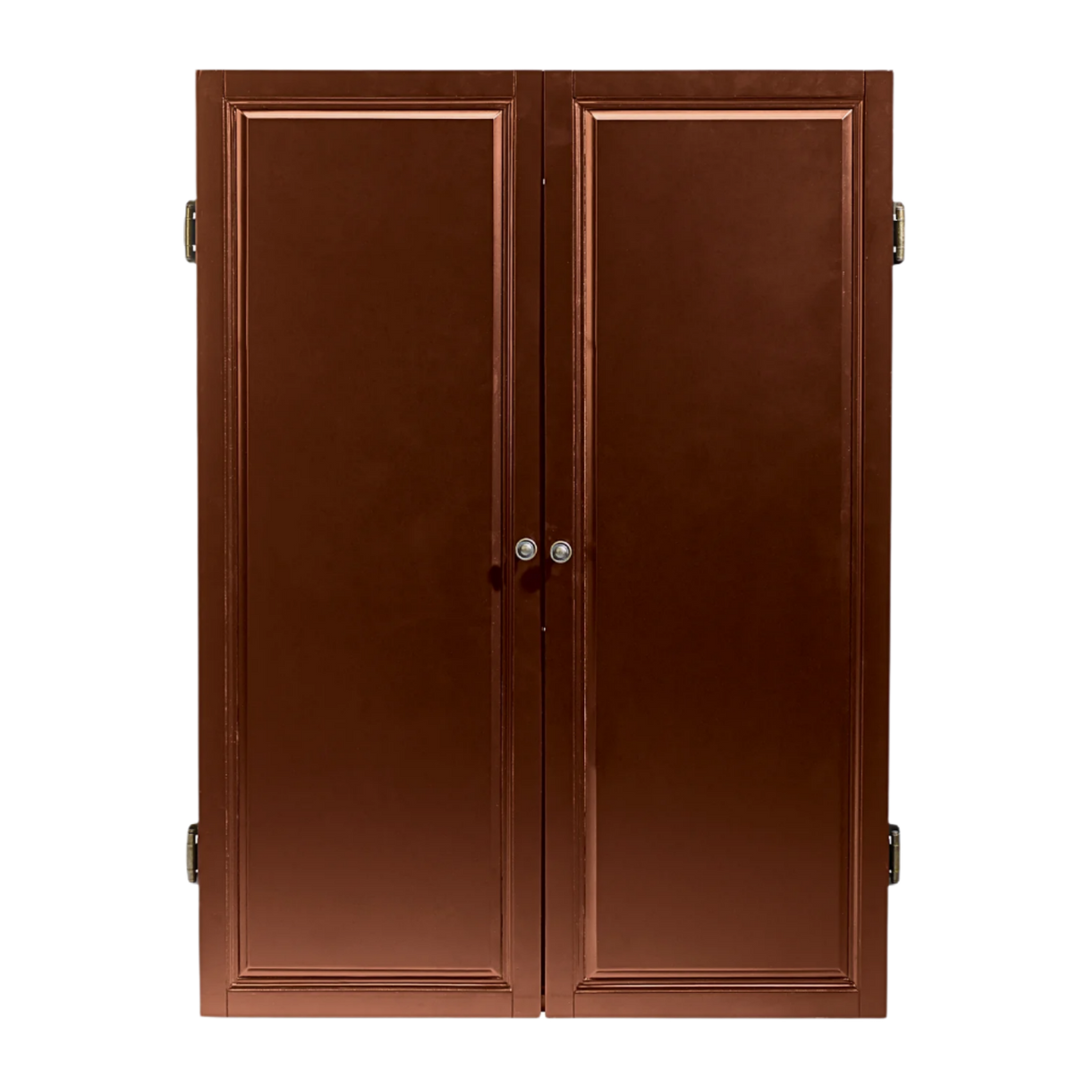 American Heritage Billiards Strafford Dartboard Cabinet (Old World Mahogany)