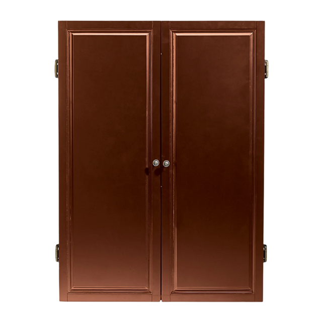 American Heritage Billiards Strafford Dartboard Cabinet (Old World Mahogany)