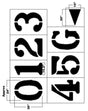 Trigon Sports FMK3M 3 ft. Football Marking Kit - 0.125 in. Polyethylene Stencil