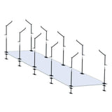 Trigon Sports International ProCage 70' Cantilever Batting Cage Frames BCFRM70